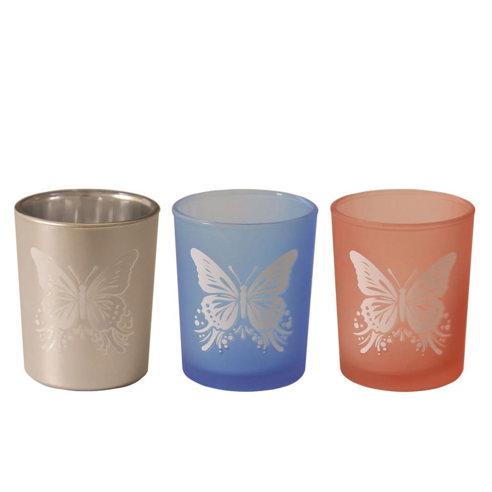 Aroma Butterfly 3 Tealight & Votive Holder Set £6.29